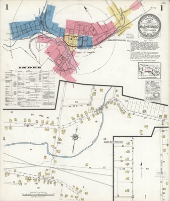 Barnesboro Sanborn Map July 1923