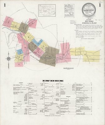 Barnesboro Sanborn Map January 1930