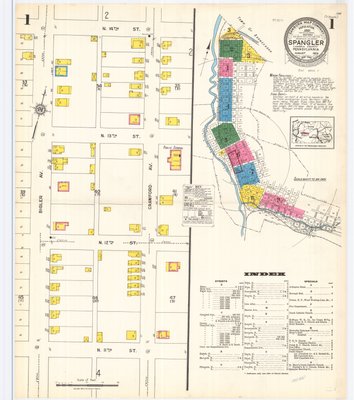 Spangler Sanborn Map August 1923